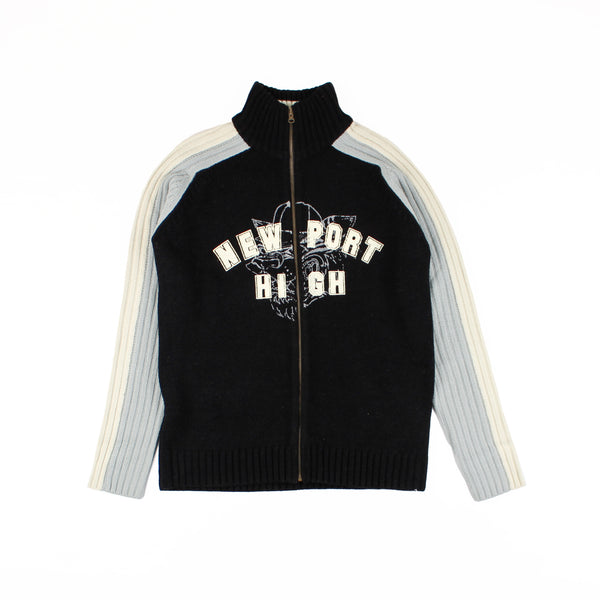 Tricot Pull Veste Newport High Y2K Small