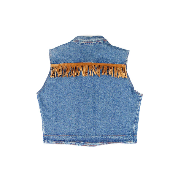 Veste Jeans Cobra Franges Botte Cowboy Medium