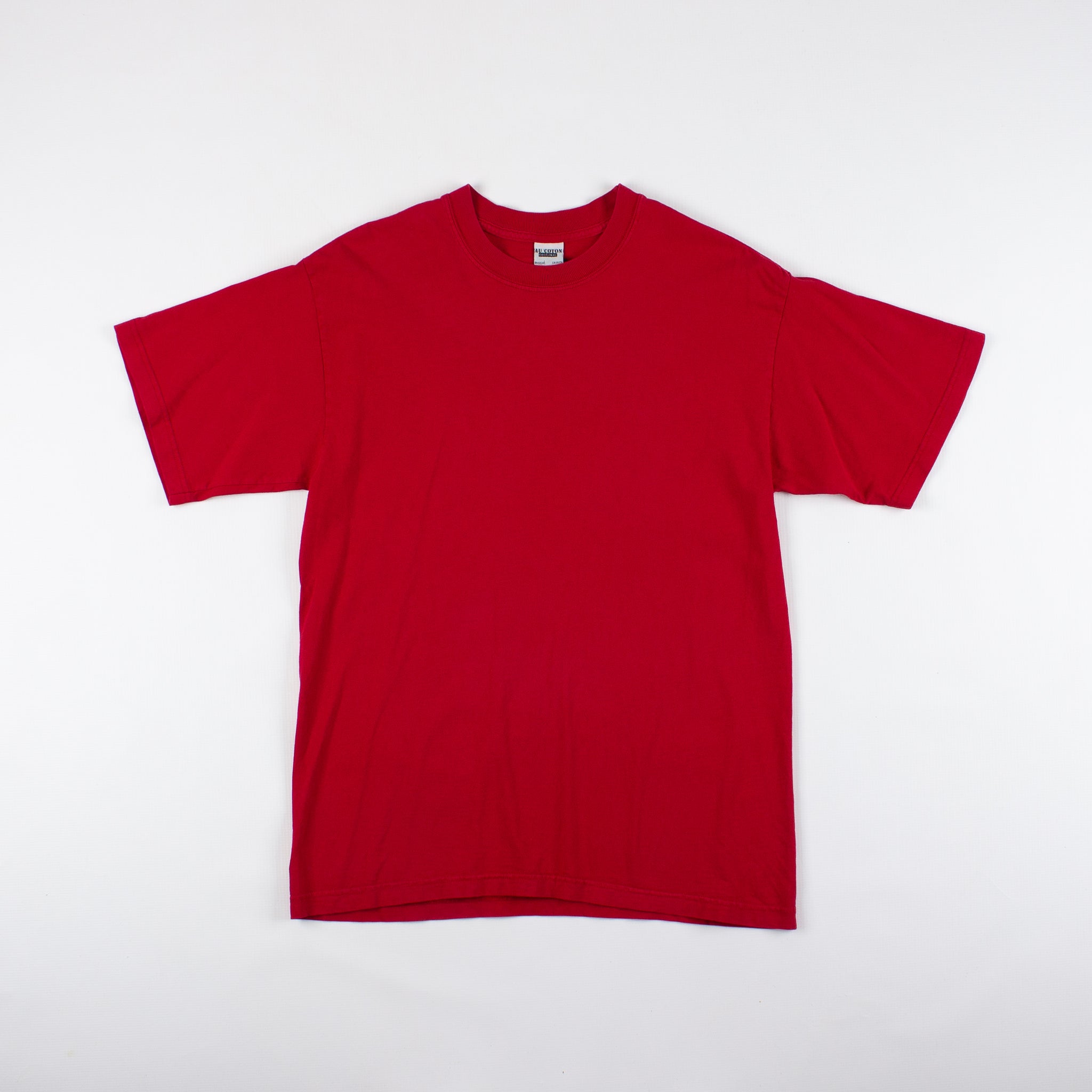 Basic Cotton T-shirt Original Red Large