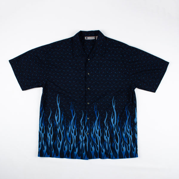 Chemise Manches courtes Y2K Flammes Large