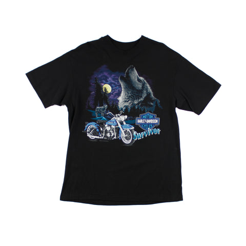 Tee-shirt Harley-Davidson Gaspésie 1993 Large Rare