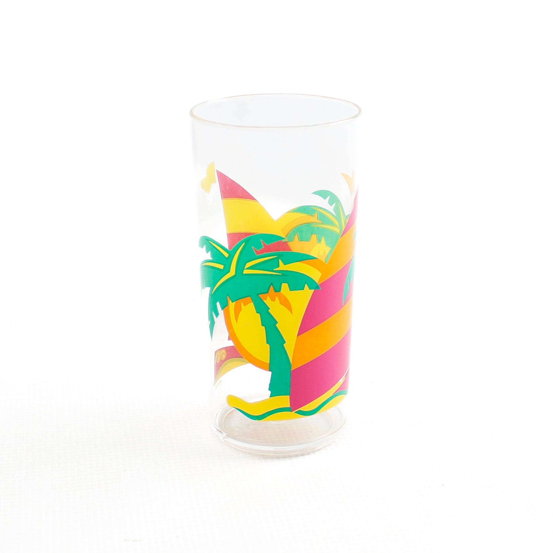 Verre Tropical Palmiers Plastique Vintage Haut