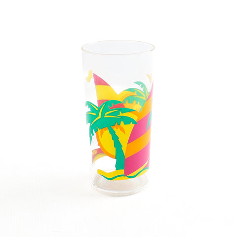 Verre Tropical Palmiers Plastique Vintage Haut