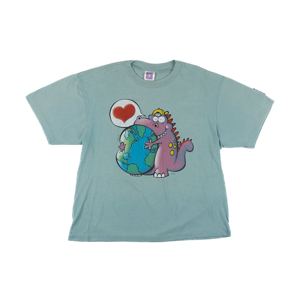 Tee-shirt Humeur Design Dinosaure J'aime la terre XL