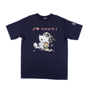 Tee-shirt Humeur Design J'aime Chat Large
