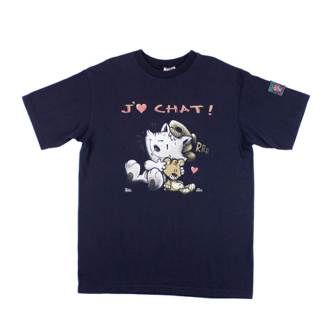 Tee-shirt Humeur Design J'aime Chat Large