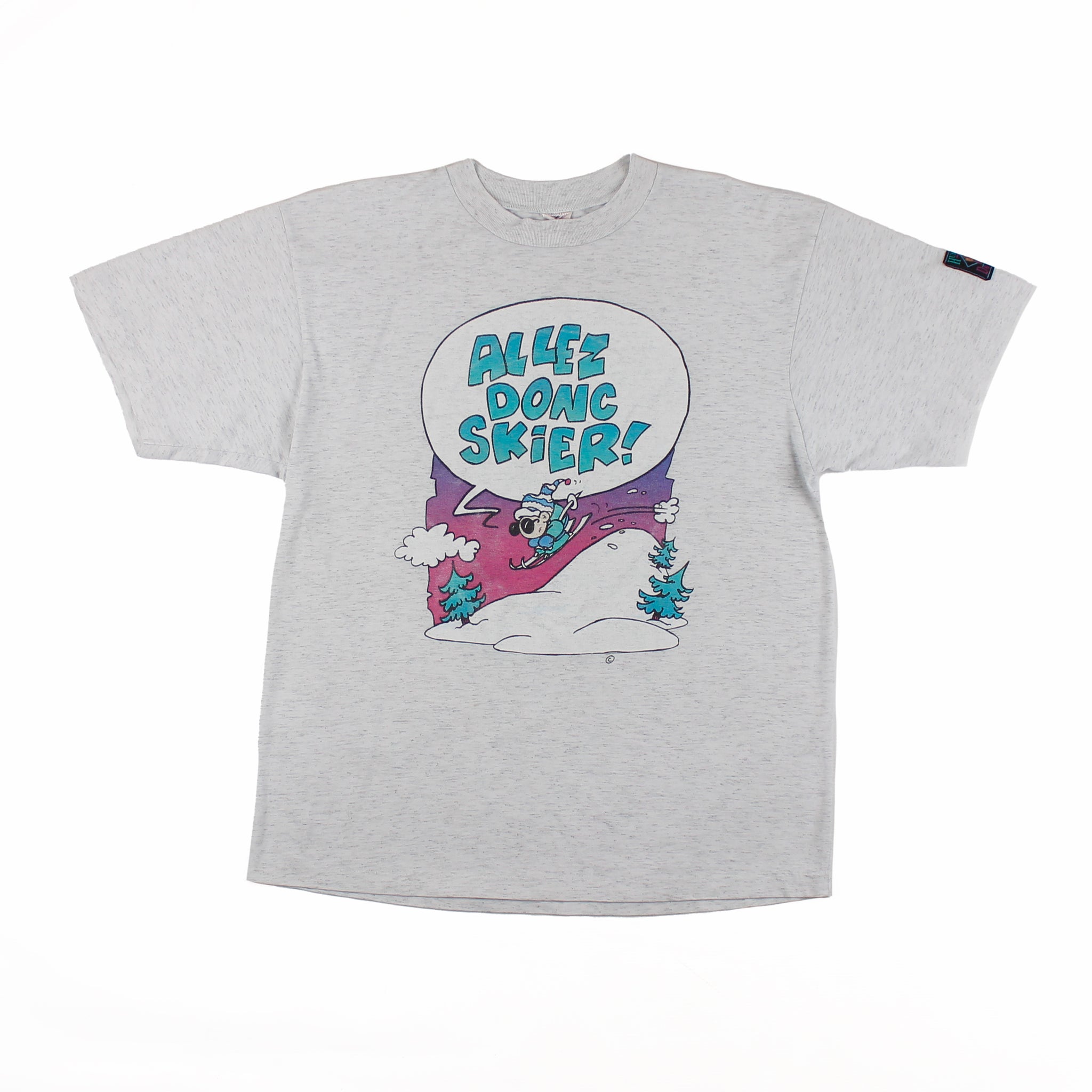 Tee-shirt Humeur Design Allez donc skier XL