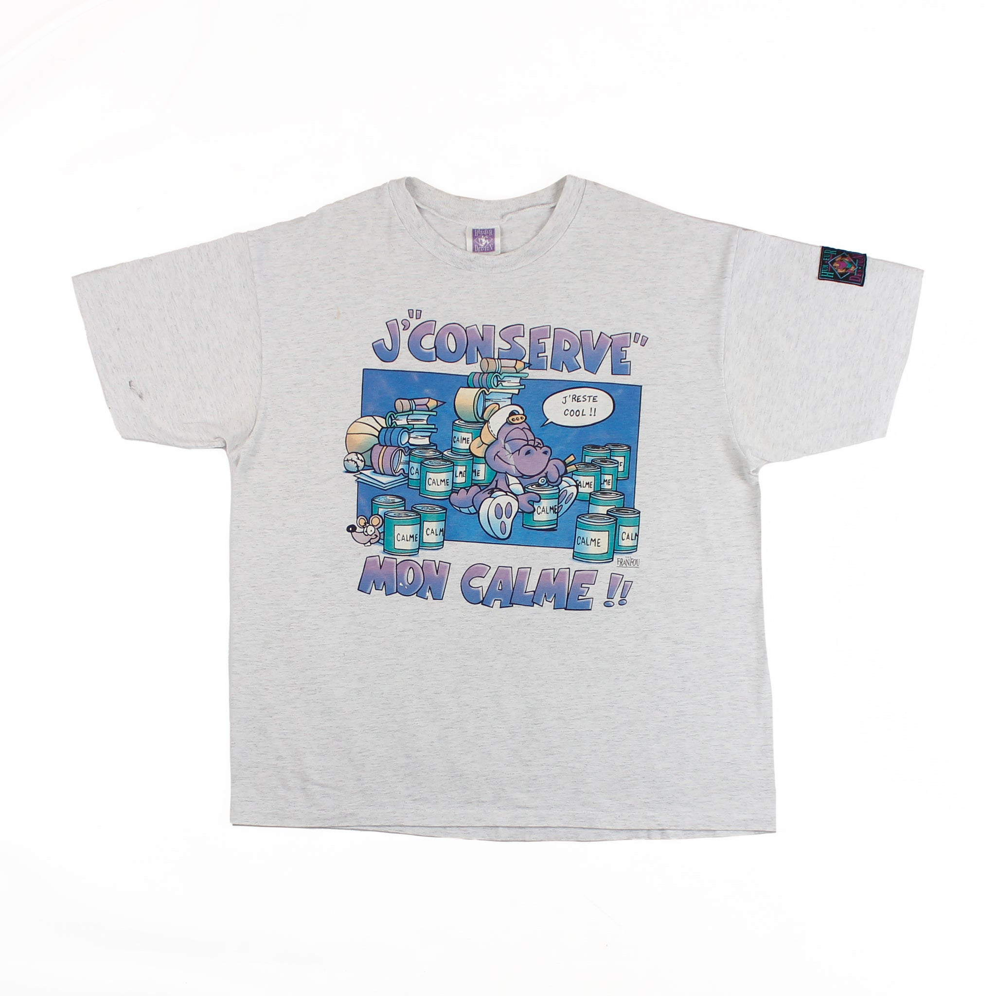Tee-shirt Humeur Design J'conserve mon calme XL