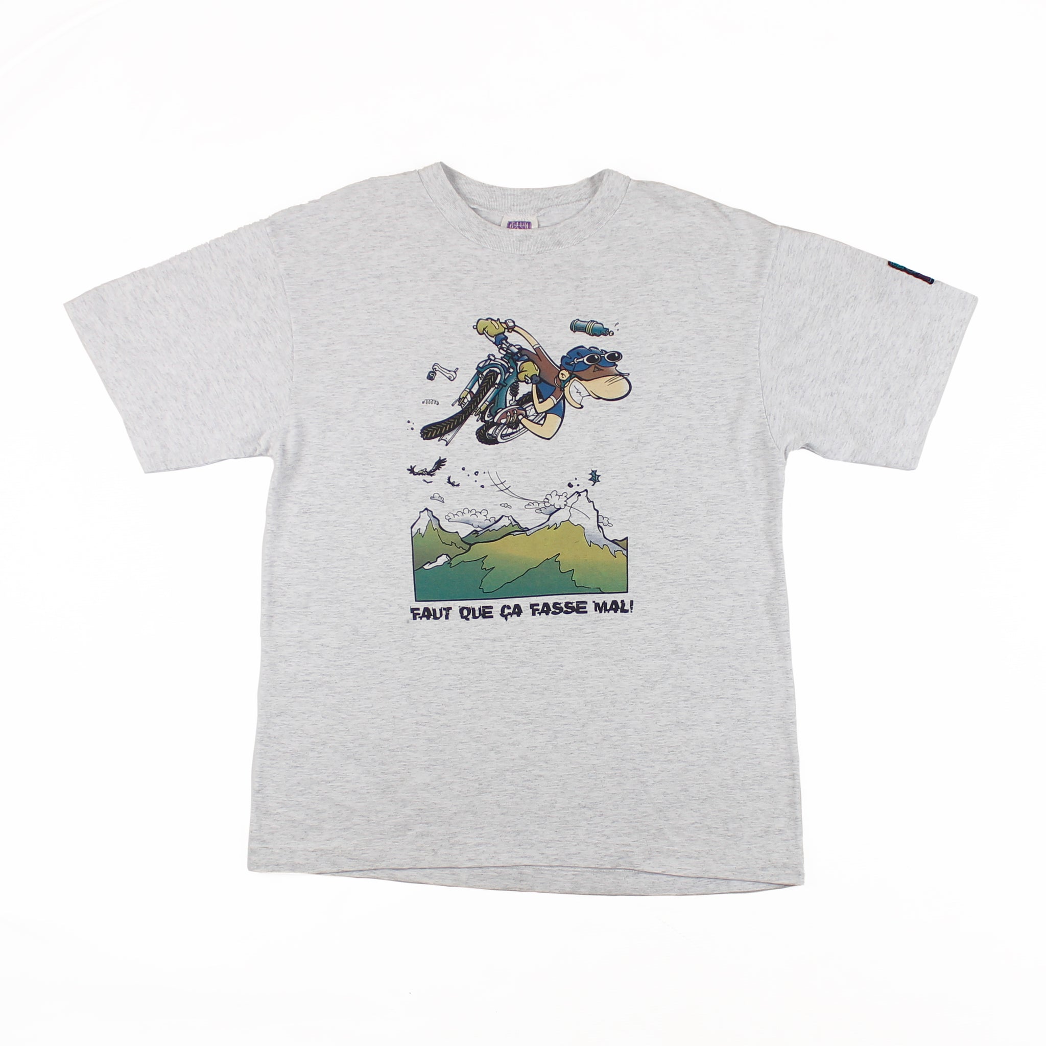 Tee-shirt Humeur Design Faut que ça fasse mal Large