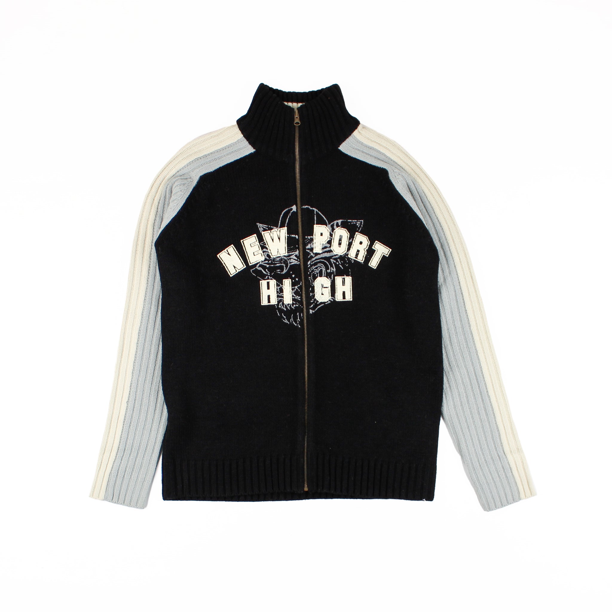 Tricot Pull Veste Newport High Y2K Small