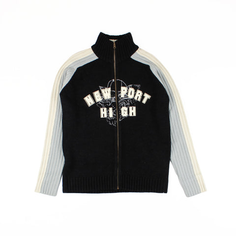 Tricot Pull Veste Newport High Y2K Small