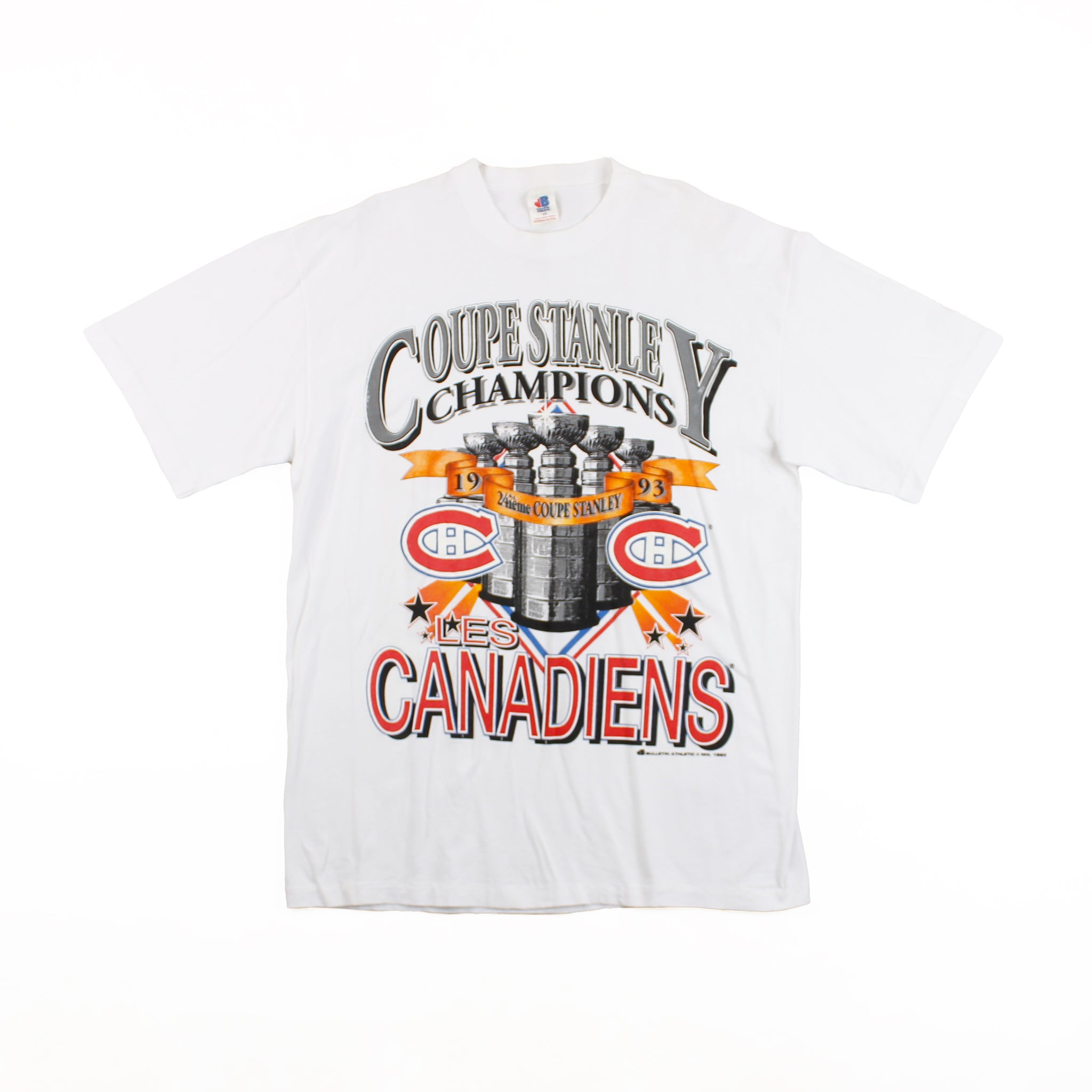 Tee-shirt Canadiens de Montréal Coupe Stanley 1993 Large