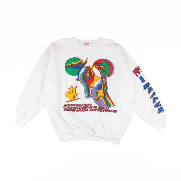 Crewneck Association Canadienne de patinage artistique Large 1992