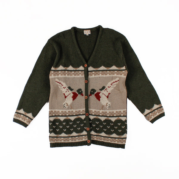 Tricot Pull Cardigan Canards Medium