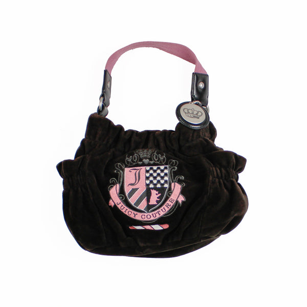 Sac à main Juicy Couture Velour Brun Y2K 2000s