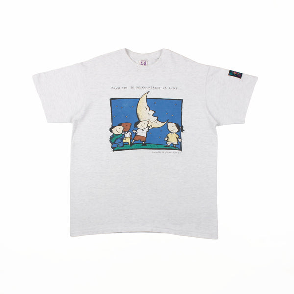 Tee-shirt Humeur Design Décrocher la lune XL