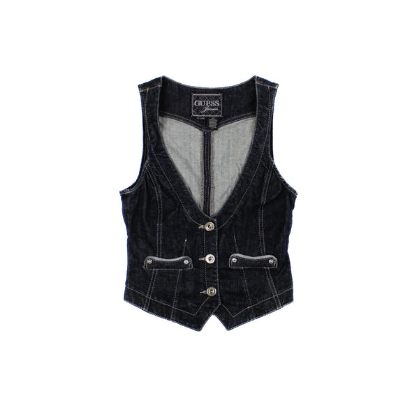 Veste sans manches Jeans Guess Y2K 2000s Small