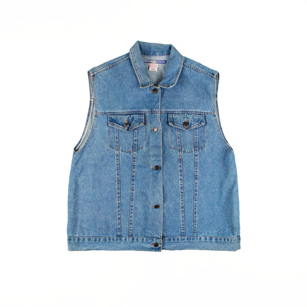 Sleeveless Denim Jacket XXL