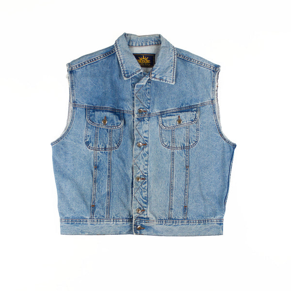 Veste Jeans sans manches Large