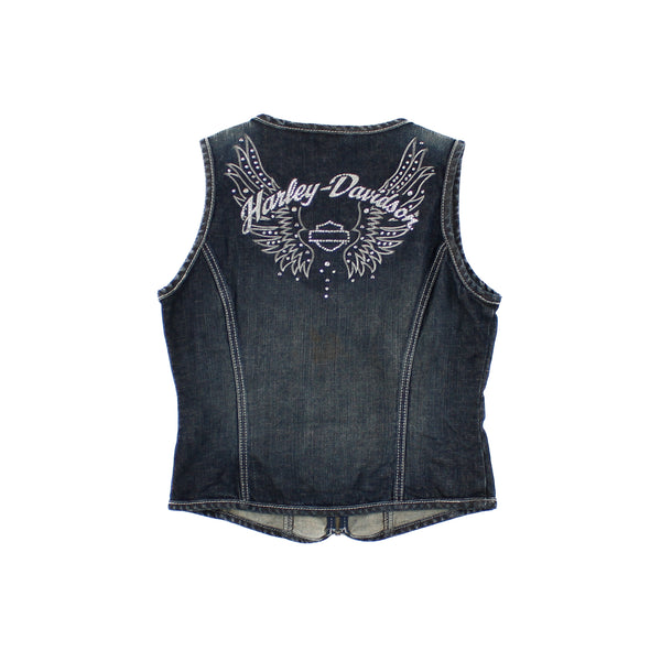 Veste sans manches Jeans Harley-Davidson Y2K 2000s Medium