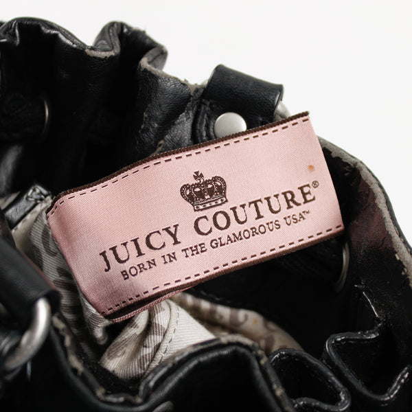 Sac à main Juicy Couture Daydreamer Papillons Velour noir Y2K 2000s