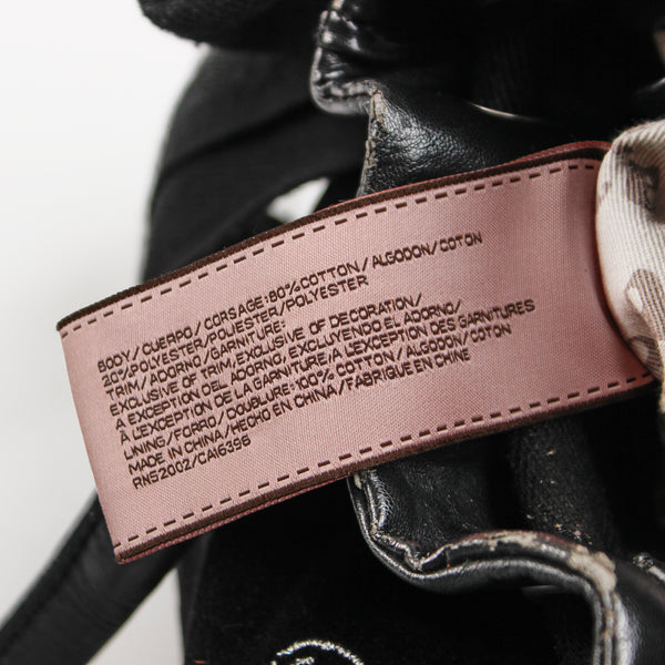 Sac à main Juicy Couture Daydreamer Papillons Velour noir Y2K 2000s