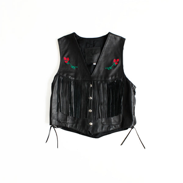 Veste Cuir Sans manches Pink Lady Sreaming Eagle Medium
