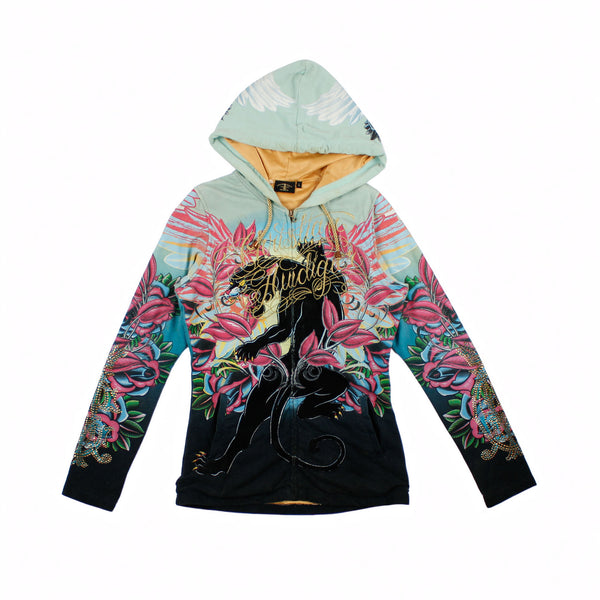 Hoodie Veste Christian Audigier Y2K 2000s Large