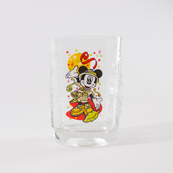 Verre Carré Mickey Mcdonalds Vintage