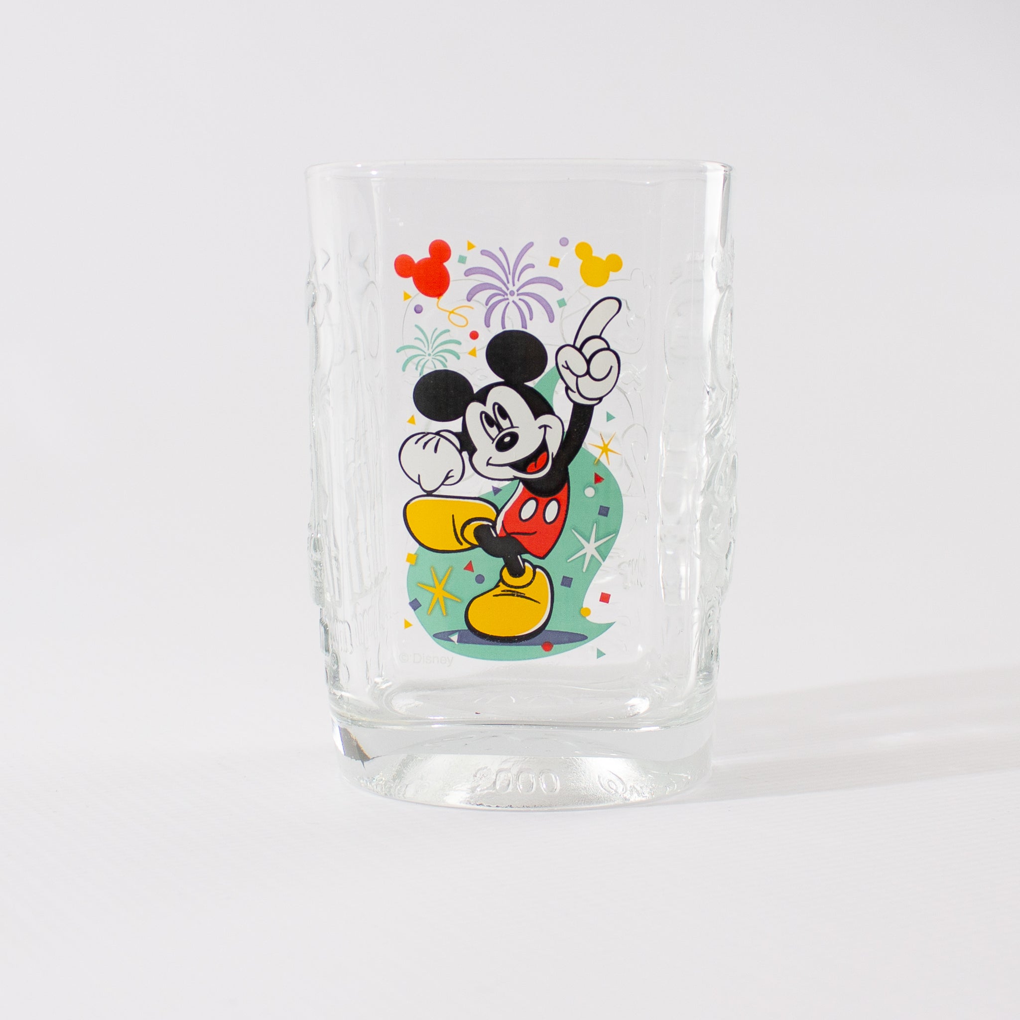 Verre Carré Mickey Mcdonalds Vintage