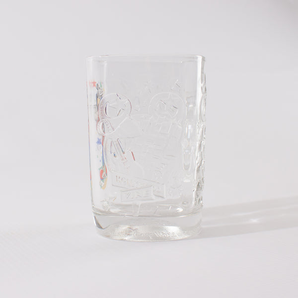 Verre Carré Mickey Mcdonalds Vintage